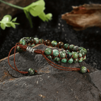 Olivenorma African Turquoise Braided Rope Bracelet