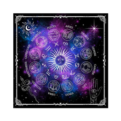 Olivenorma 12 Constellations Zodiac Signs Tarot Tablecloth