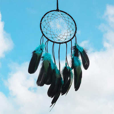 Olivenorma "Peace Lotus" - Turquoise Feather Dream Catcher