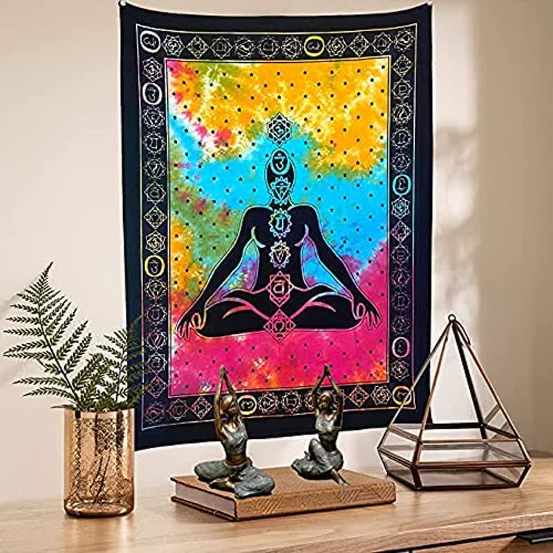 Meditation Vintage Wall Hanging Tapestry