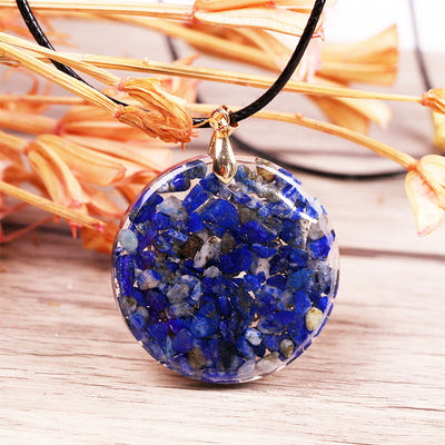 Olivenorma Raise Consciousness - Lapis Lazuli Orgone Energy Necklace - image 9