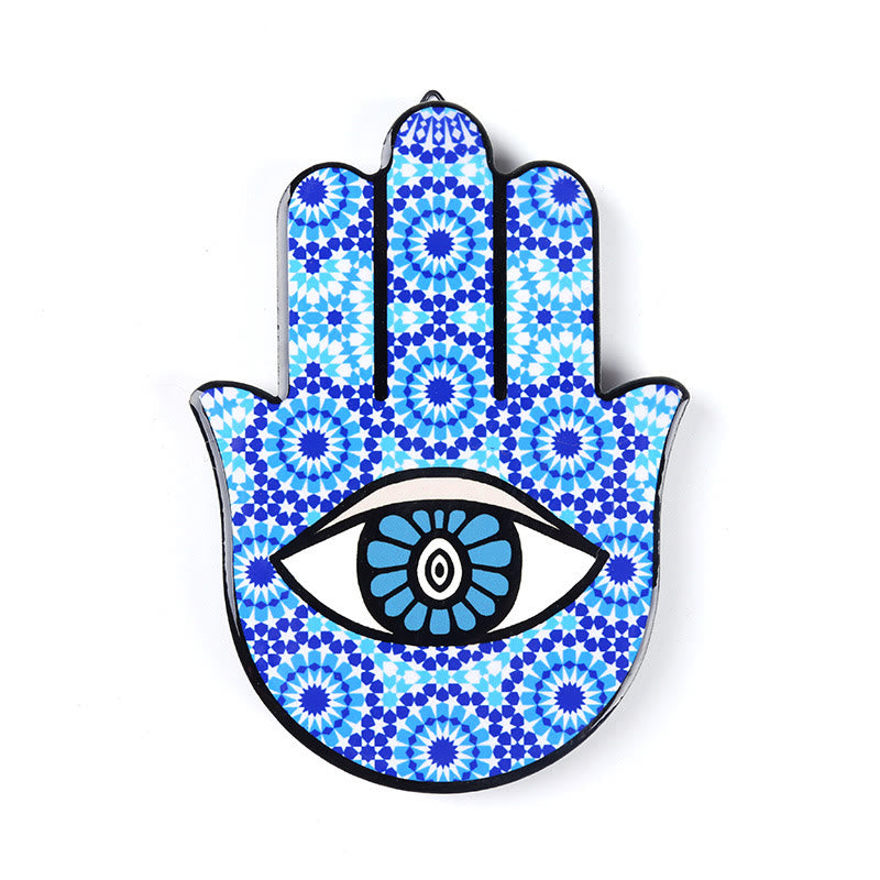 Olivenorma Hamsa Evil Eye Jewelry Tray Plate Coaster