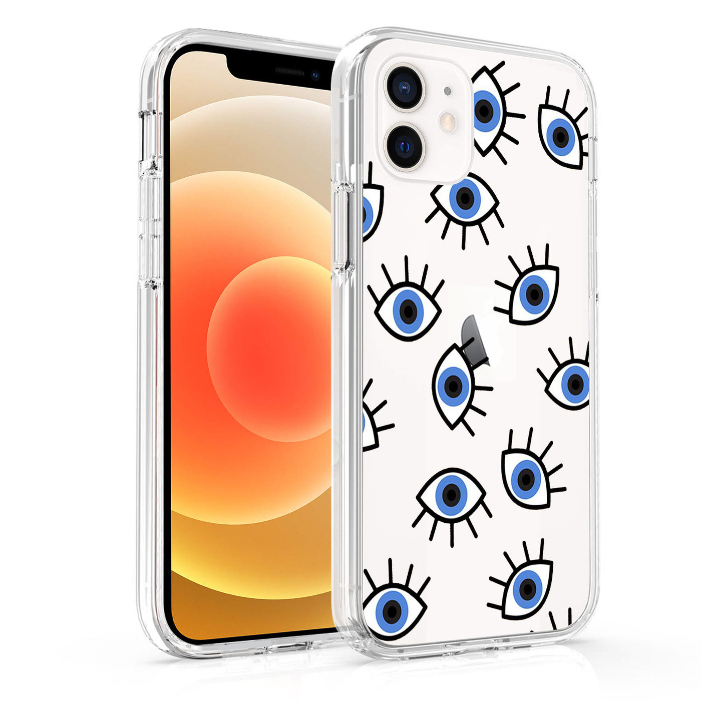 Olivenorma iPhone 13/14/15 Funny Evil Eye Clear Phone Case