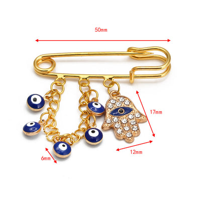 Olivenorma Evil Eye Hamsa Series Brooch