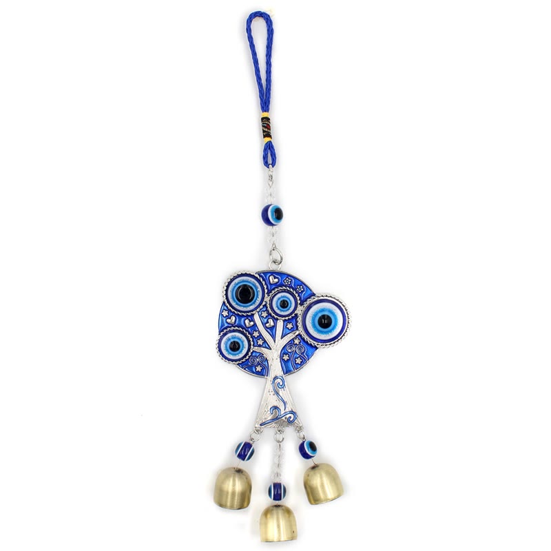 (Clearance 30% OFF / CODE: OFF30) - Olivenorma Blue Evil Eye Tree Of Life Windchime Wall Decor