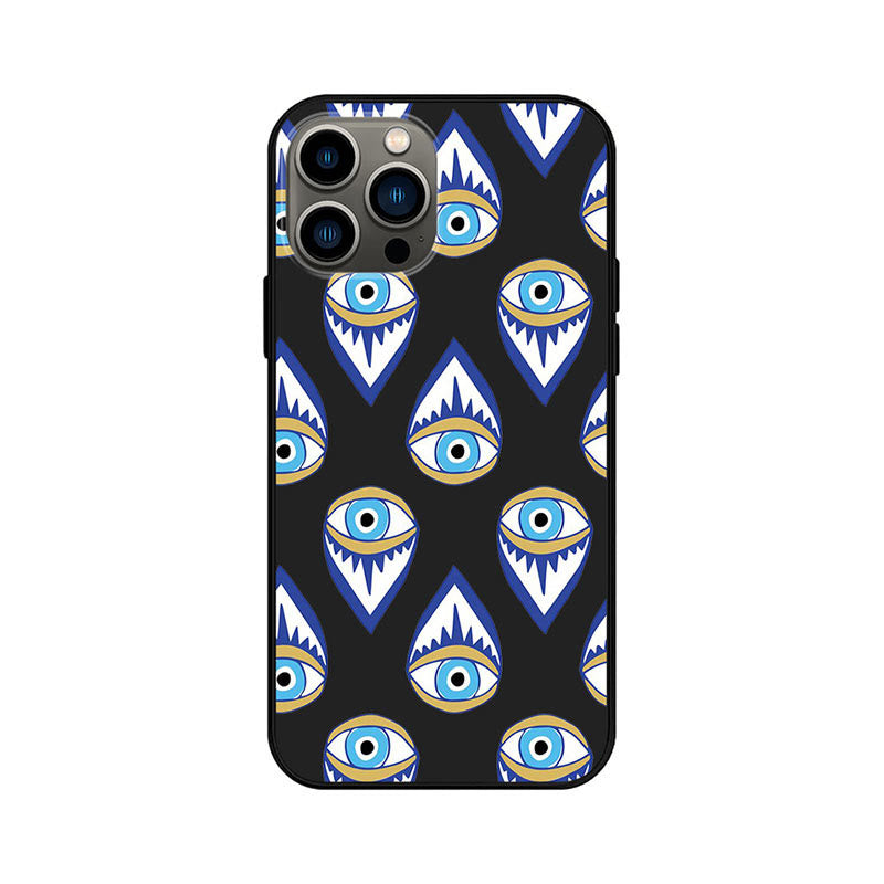 Olivenorma Blue Evil Eye Hamsa Phone Case for iPhone 13/14/15