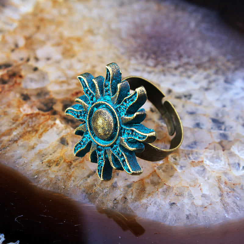 Olivenorma Gothic Exotic Bronze Dark Green Sun Ring