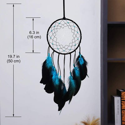 Olivenorma "Peace Lotus" - Turquoise Feather Dream Catcher