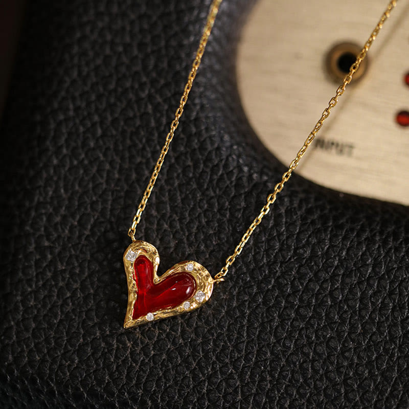 Olivenorma "Preference"-Creative Irregular Heart Necklace