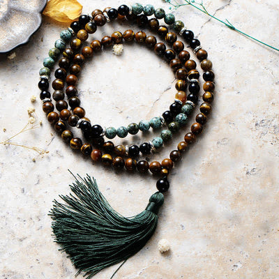 Olivenorma 108 Crystal Beads Mala Bracelet Necklace