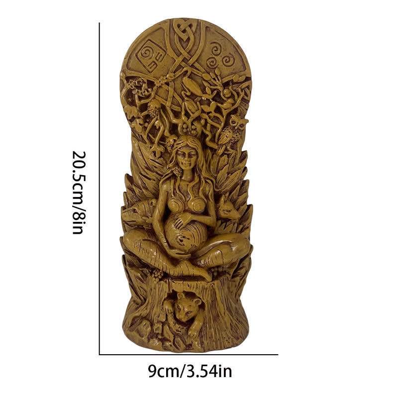 Olivenorma Gaia Goddess Statue Resin Pagan Decoration