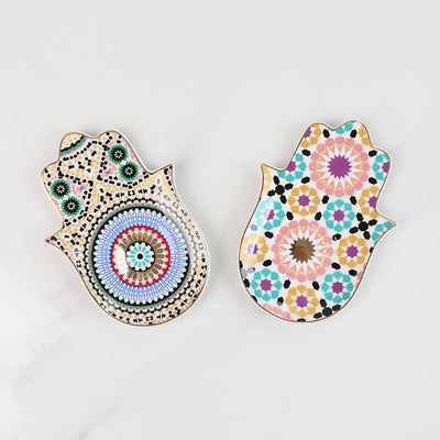 Olivenorma Hamsa Evil Eye Dish Coaster