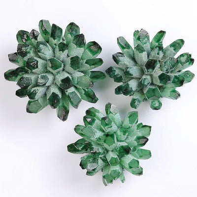 Olivenorma 1pc Crystal Cluster Green Phantom Quartz Home Decoration