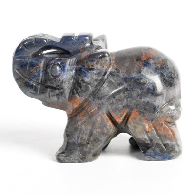 Olivenorma 1.5/2 Inches Carved Elephant Figurine Gemstone Decoration