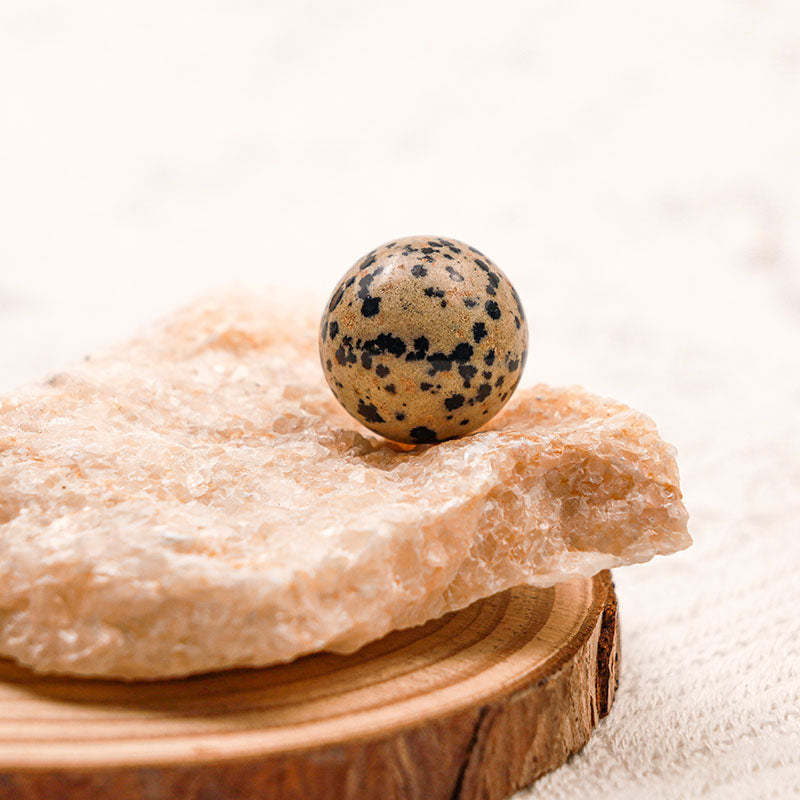 Olivenorma Dalmatian Jasper Awaken Crystal Sphere