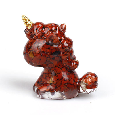 Olivenorma Crystal Unicorn Gemstone Decoration