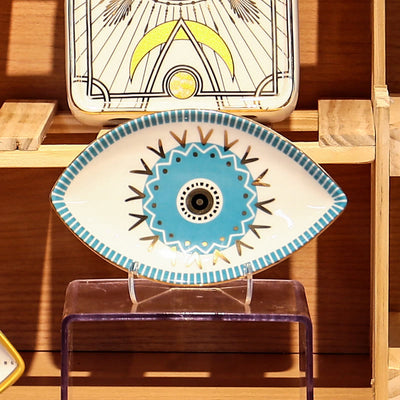 Olivenorma Evil Eye Ceramic Jewelry Dish Tray Holder